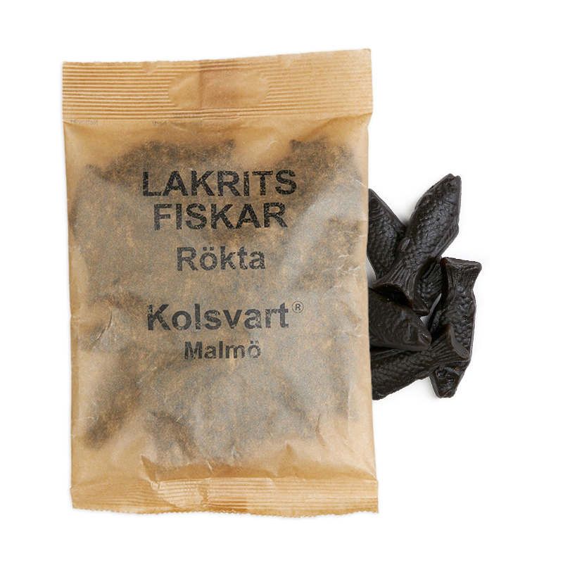 Røgede Lakridsfisk fra Kolsvart