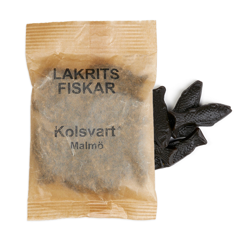 Sorte Lakridsfisk - Søde Godbidder