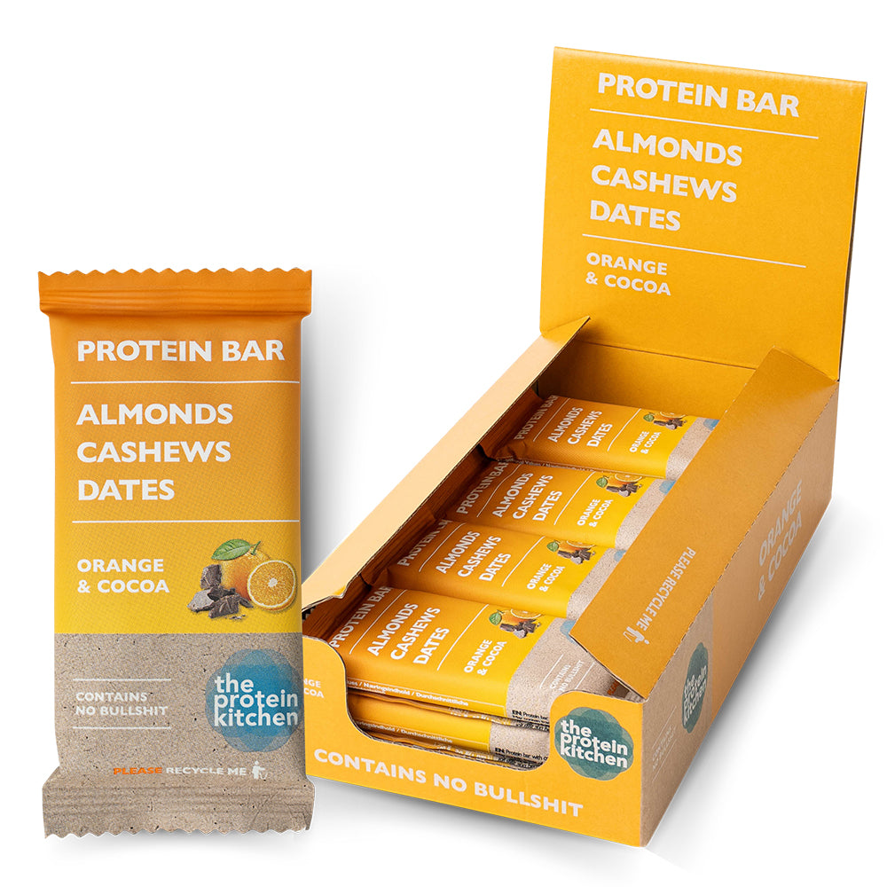 Sund Sukkerfri Proteinbar med Appelsin & Kakao - 12x55g